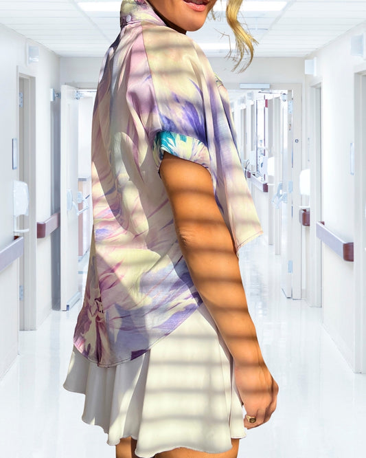 Tranquility Top with Lavender-Infused Collar by Angelika Gale (Cancer Survivor)