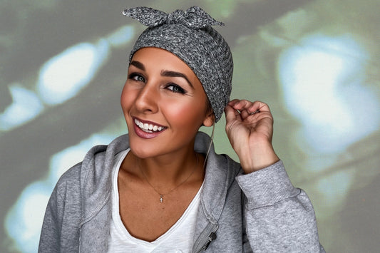 Cloud Heather - Wrapped in Strength Head Scarf by Angelika Gale (Cancer Survivor)