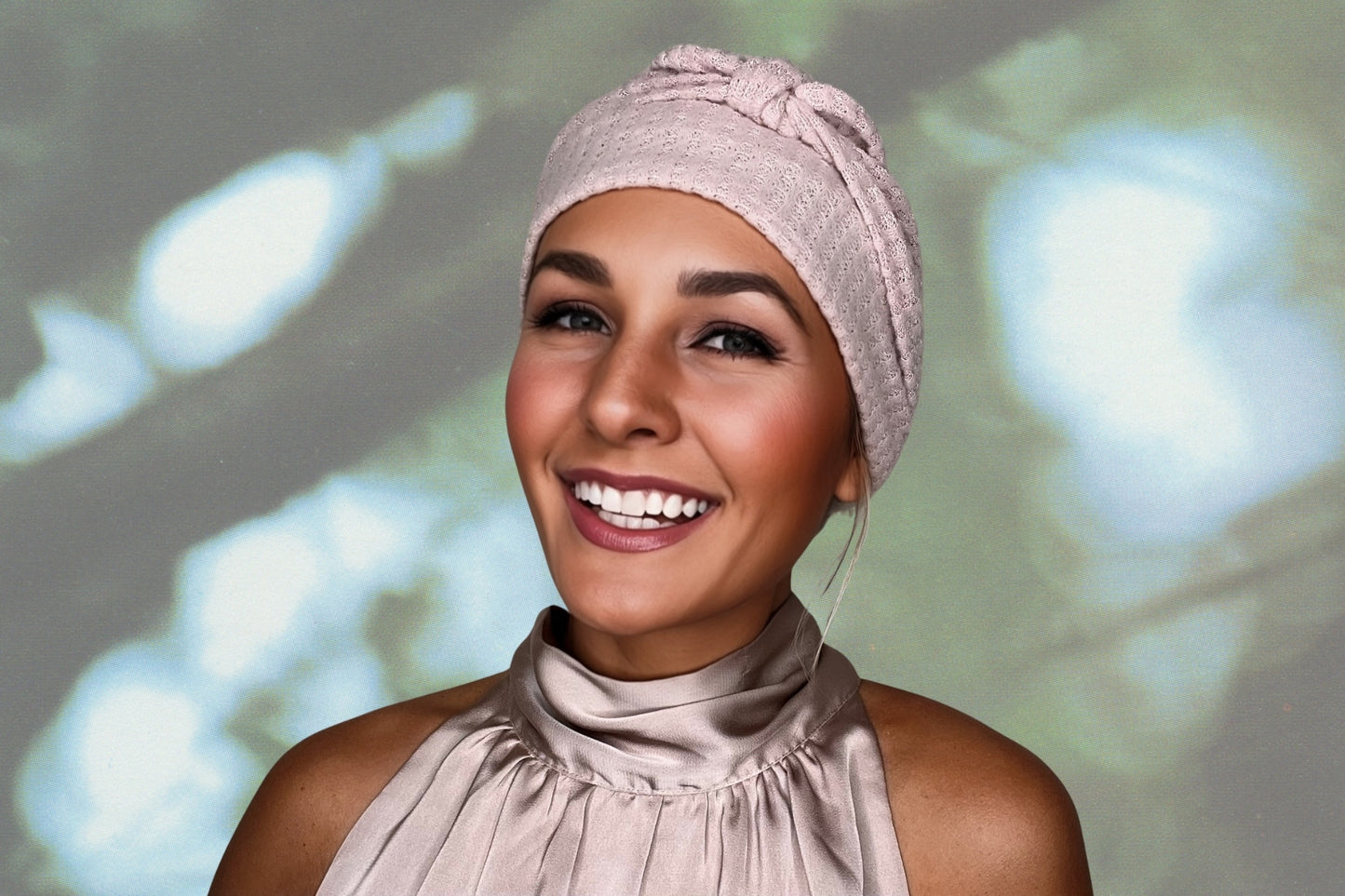 Vintage Rose - Wrapped in Strength Head Scarf by Angelika Gale (Cancer Survivor)