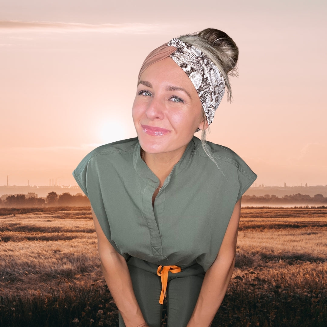 Live Resilient - Turban Twist Headband - by Angelika Gale (Cancer Survivor)