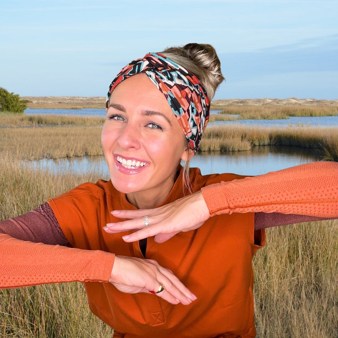 Sunset Mesa Turban Twist Headband by Angelika Gale (Cancer Survivor)