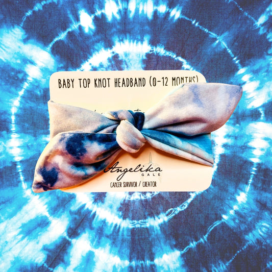 Blu-Topia Baby Top Knot Turban Twist Headband | by Angelika Gale