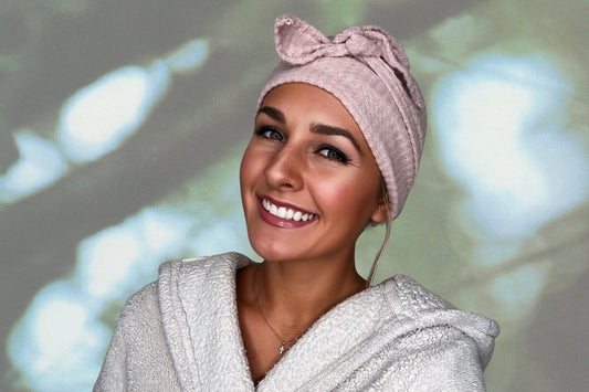 Vintage Rose - Wrapped in Strength Head Scarf by Angelika Gale (Cancer Survivor)