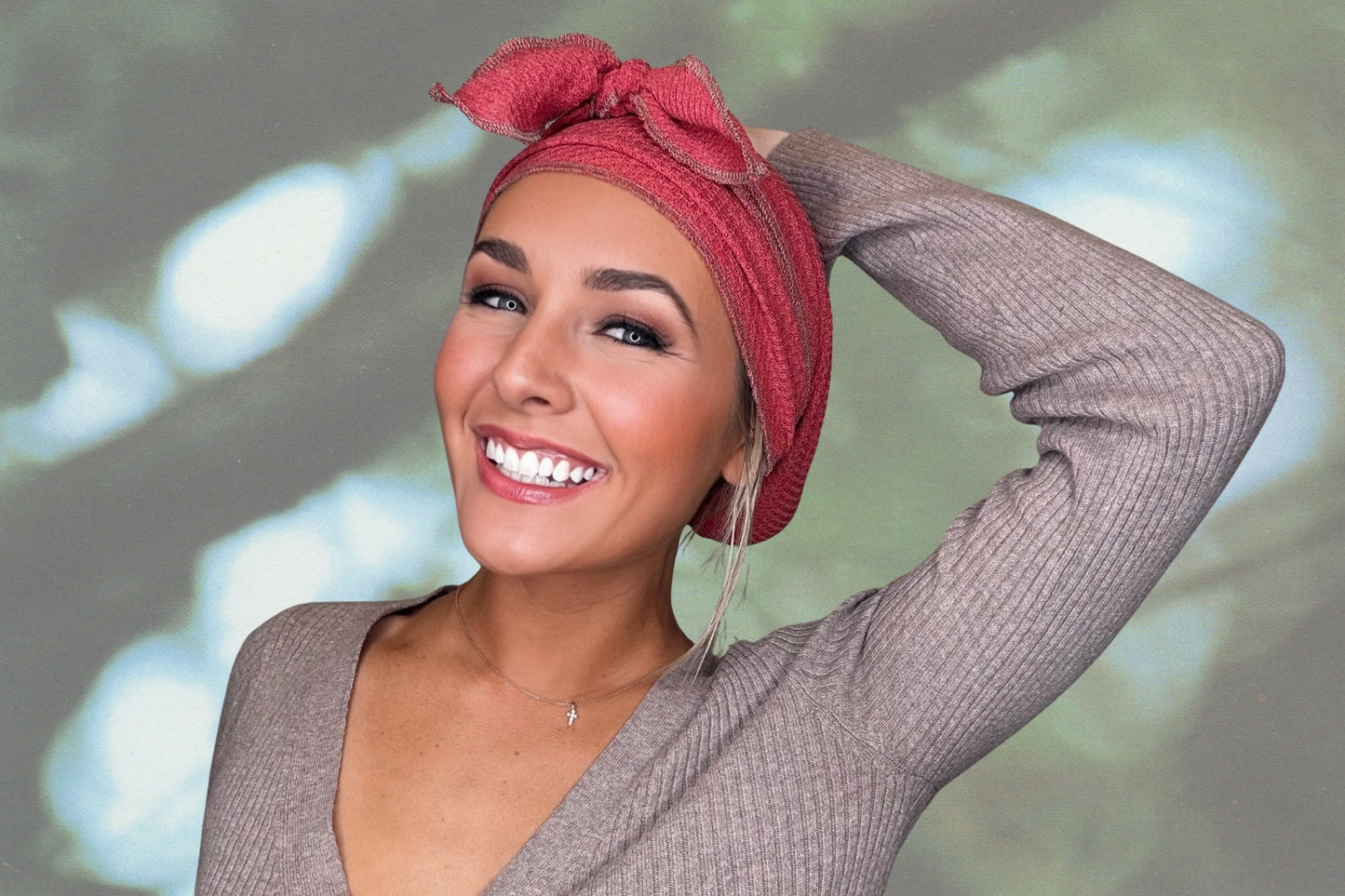 Cozy Terra - Wrapped in Strength Head Scarf by Angelika Gale (Cancer Survivor)