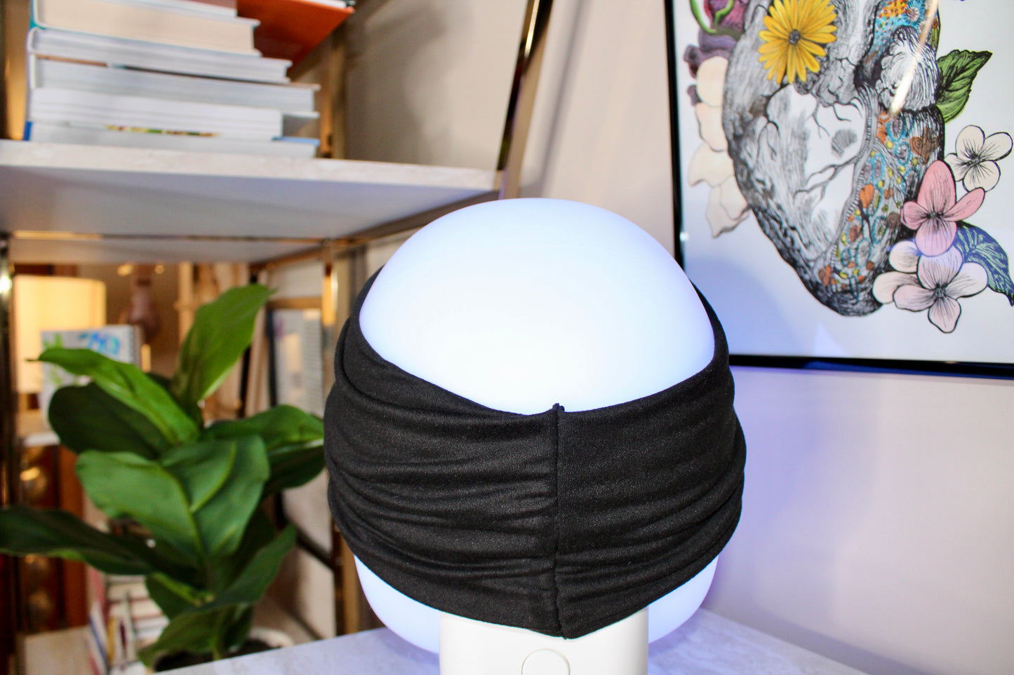 Carpe Diem - Black Turban Twist Headband - by Angelika Gale (Cancer Survivor)