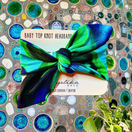 Keep Groovin' Baby Top Knot Turban Twist Headband | by Angelika Gale