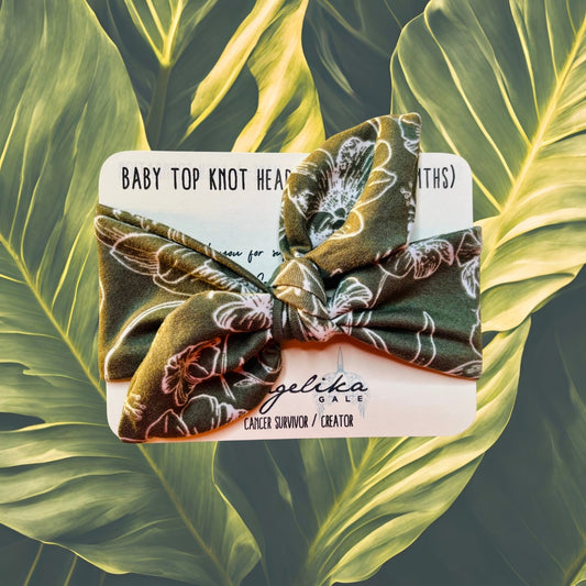 Island Girl Baby Top Knot Turban Twist Headband | by Angelika Gale