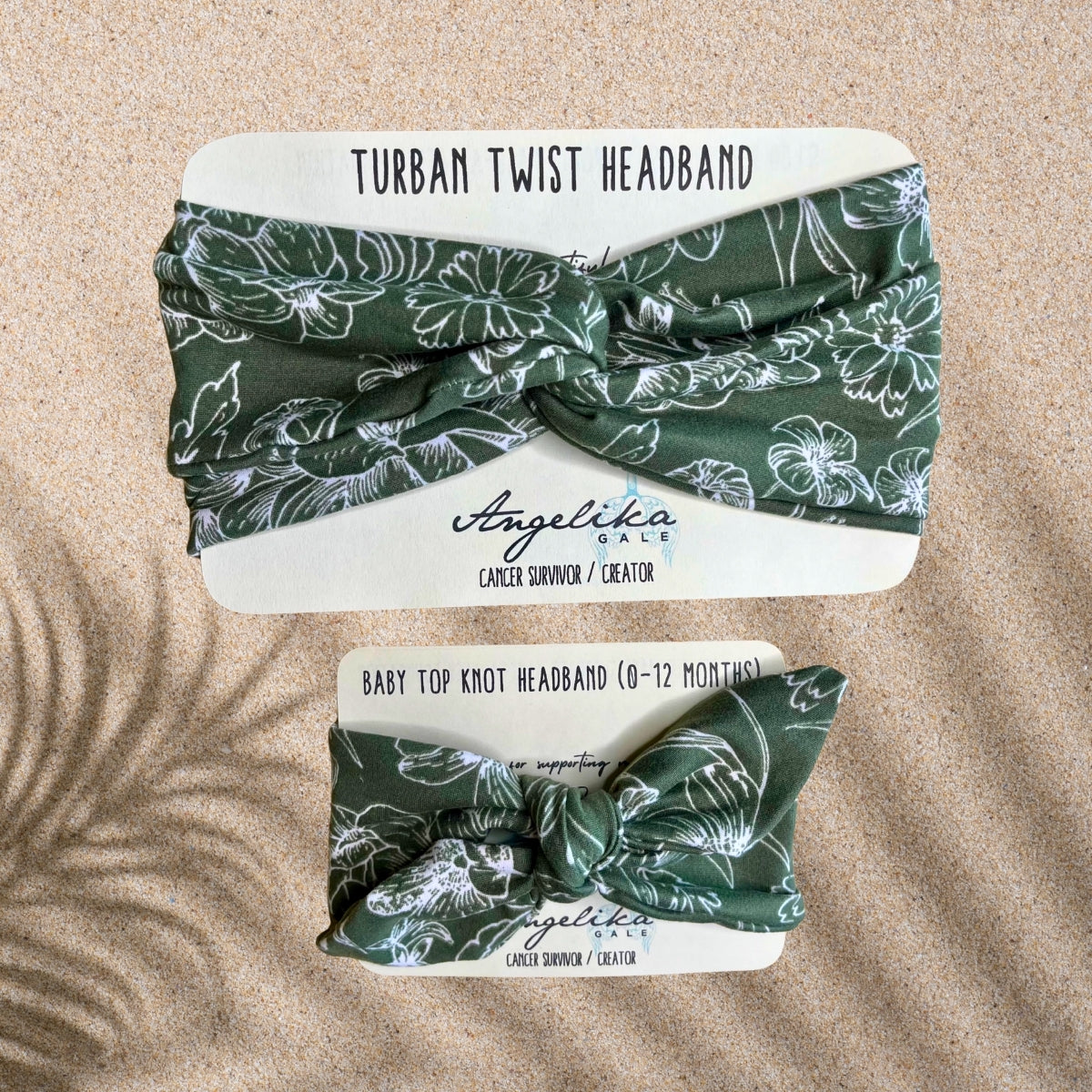 Island Girl - Mama + Me Headband Set - Soft Jersey Top Knot for Baby & Adult | Gift-Ready + Gives Back