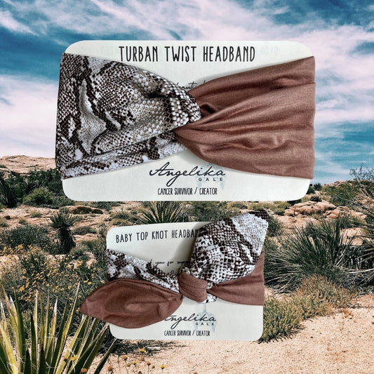 Live Resilient - Mama + Me Headband Set - Soft Jersey Top Knot for Baby & Adult | Gift-Ready + Gives Back