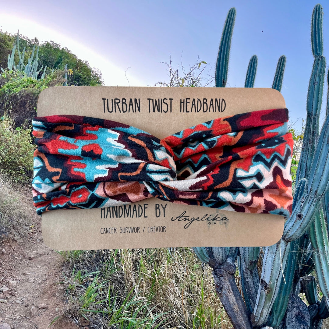 Limited-Edition | Tribal Turban Twist Headband | by Angelika Gale