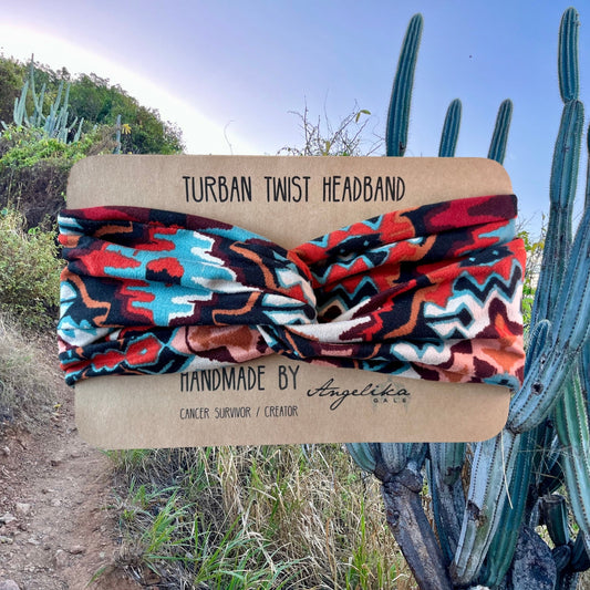 Limited-Edition | Tribal Turban Twist Headband | by Angelika Gale