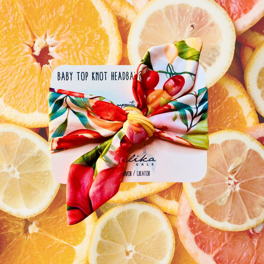 Tropical Fever Baby Top Knot Turban Twist Headband | by Angelika Gale