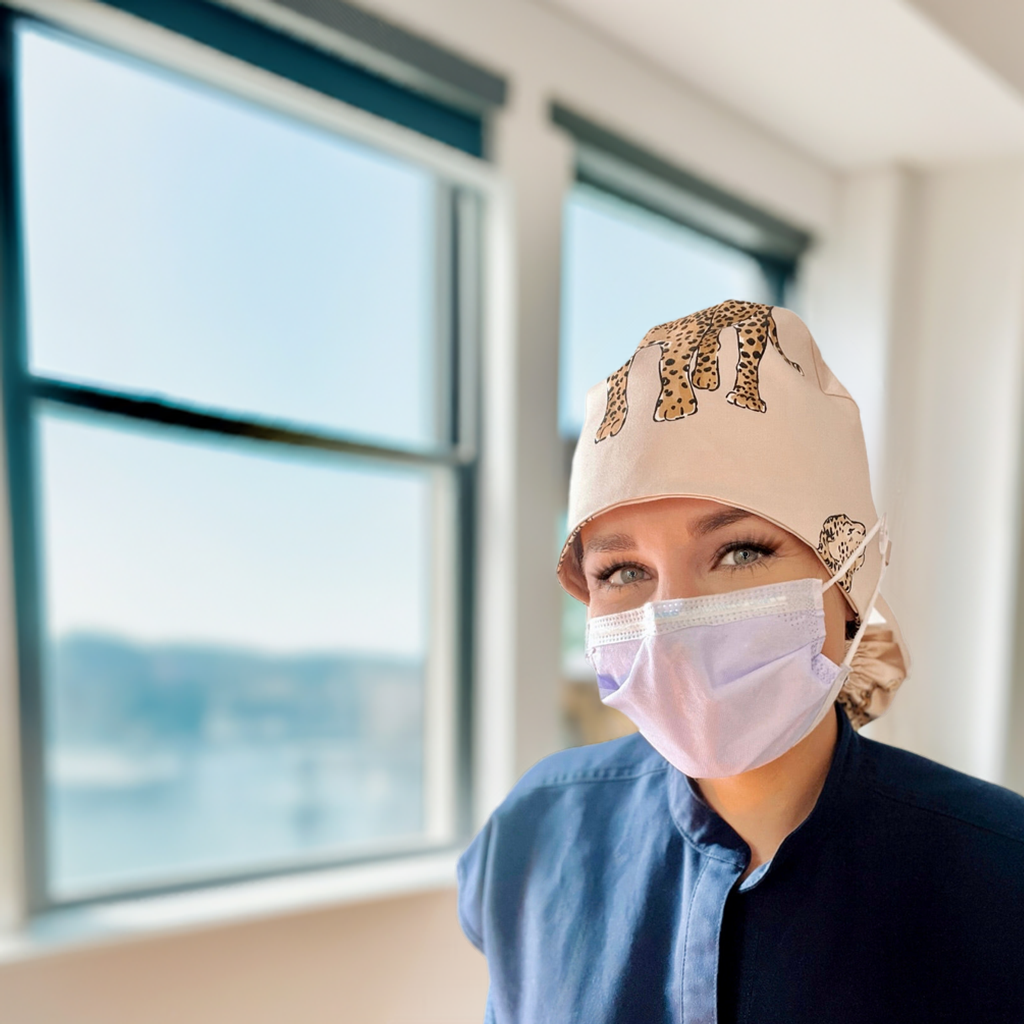 Limited-Edition | Cheetah Scrub Cap | by Angelika Gale