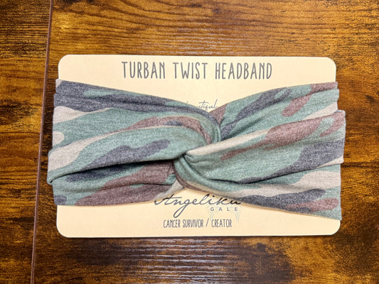 Camo Courage - Turban Twist Headband