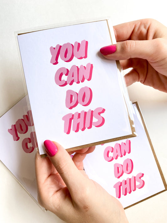 You Can Do This - Encouragement Get Well Card