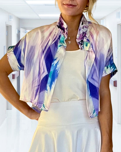 Tranquility Top with Lavender-Infused Collar by Angelika Gale (Cancer Survivor)