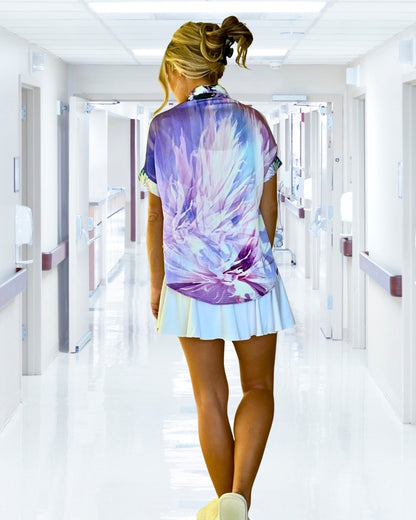 Tranquility Top with Lavender-Infused Collar by Angelika Gale (Cancer Survivor)