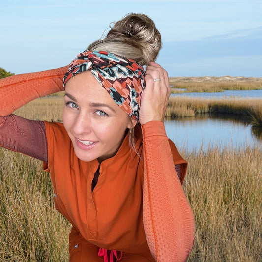 Sunset Mesa Turban Twist Headband by Angelika Gale (Cancer Survivor)
