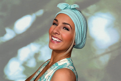 Aqua Sanctuary  - Wrapped in Strength Head Scarf by Angelika Gale (Cancer Survivor)