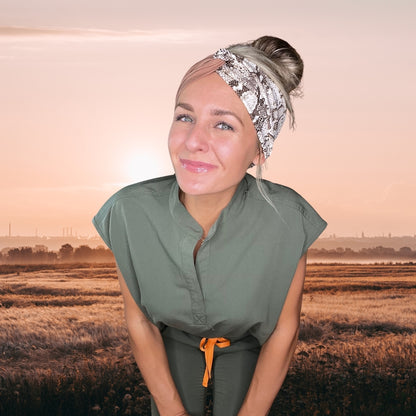 Live Resilient - Turban Twist Headband - by Angelika Gale (Cancer Survivor)