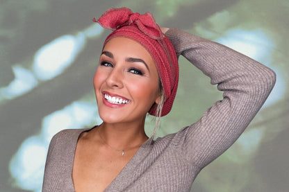 Cozy Terra - Wrapped in Strength Head Scarf by Angelika Gale (Cancer Survivor)
