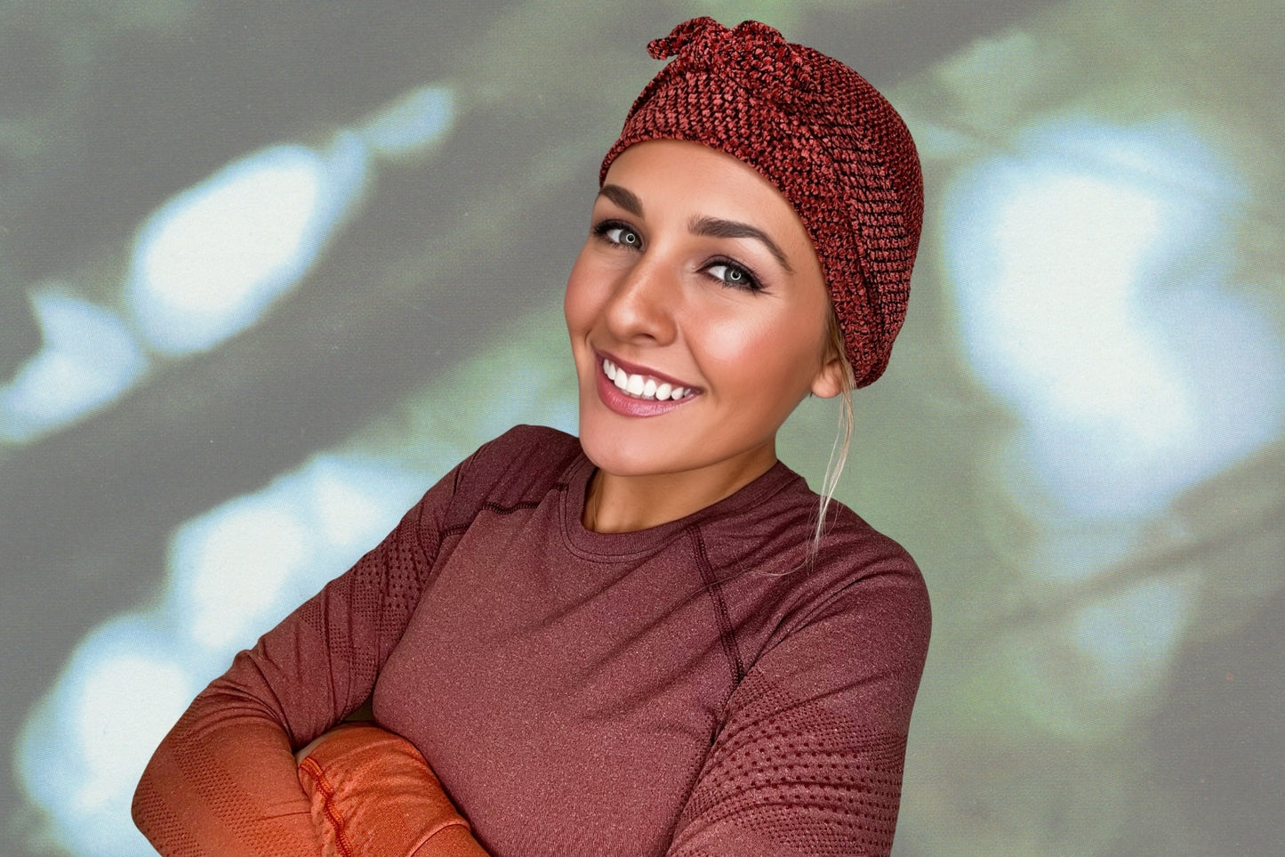 LIMITED-EDITION - Tiger Lily - Wrapped in Strength Head Scarf by Angelika Gale (Cancer Survivor)