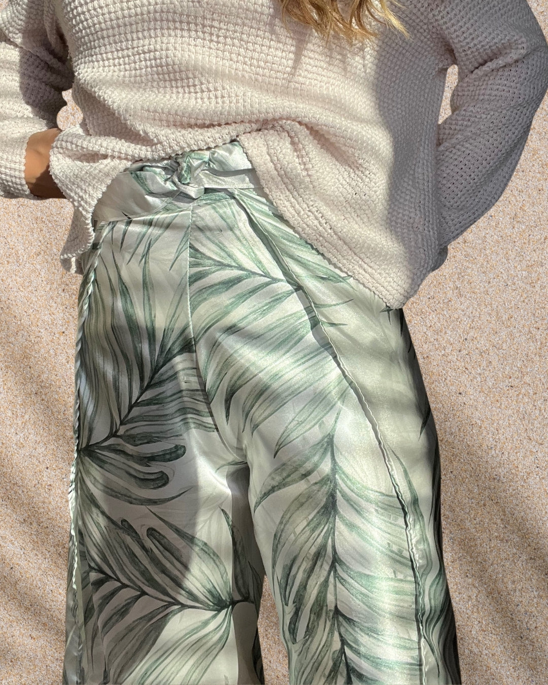 Palm Serenity Tropical Pajamas Pants by Angelika Gale (Cancer Survivor)