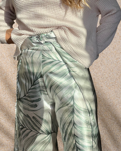 Palm Serenity Tropical Pajamas Pants by Angelika Gale (Cancer Survivor)