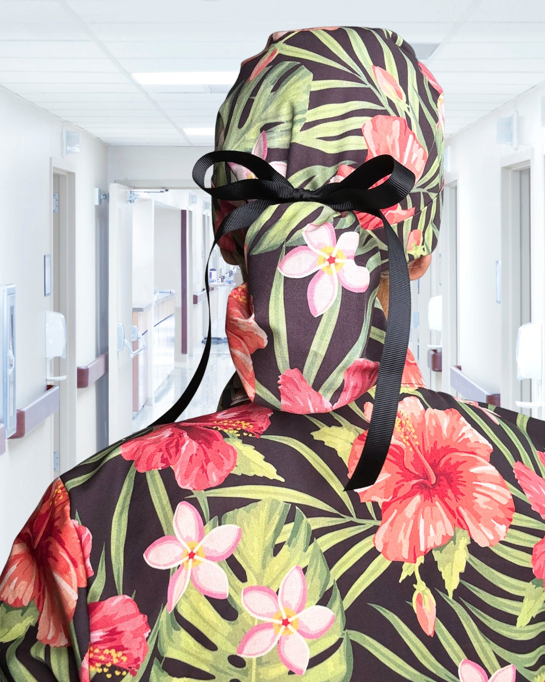 Hibiscus Escape Scrub Cap
