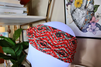 LIMITED EDITION - Crimson Courage - Turban Twist Headband - by Angelika Gale (Cancer Survivor)
