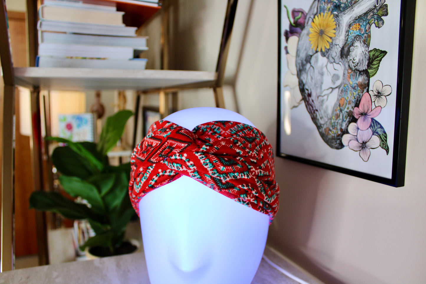 LIMITED EDITION - Crimson Courage - Turban Twist Headband - by Angelika Gale (Cancer Survivor)