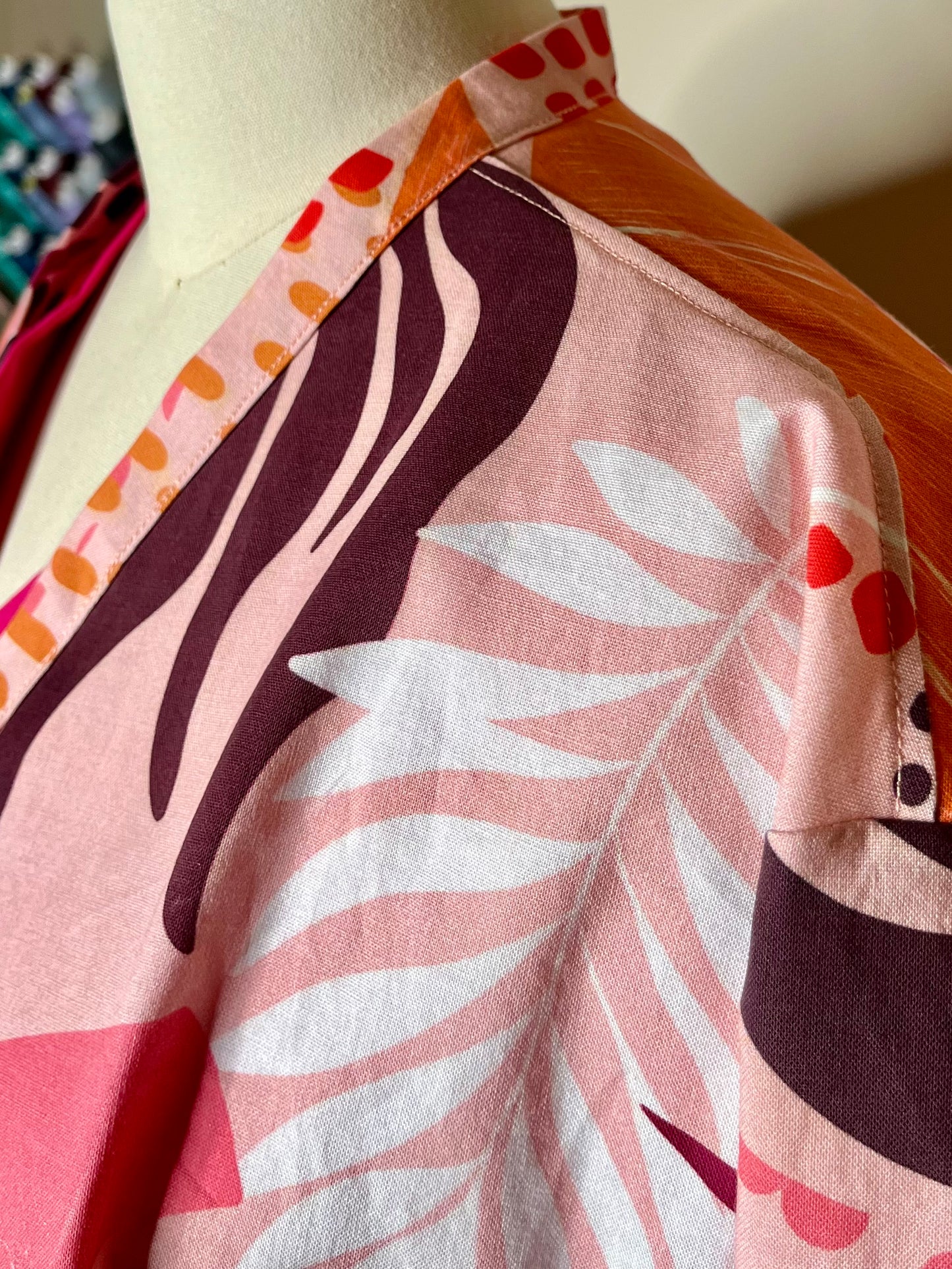 Pink Papaya Statement Scrub Jacket for Nurses and Healthcare Providers by Angelika Gale (Cancer Survivor)