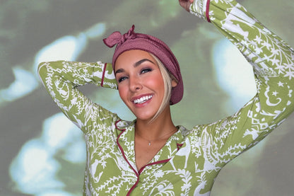 Mauv-lousy Made - Wrapped in Strength Head Scarf by Angelika Gale (Cancer Survivor)