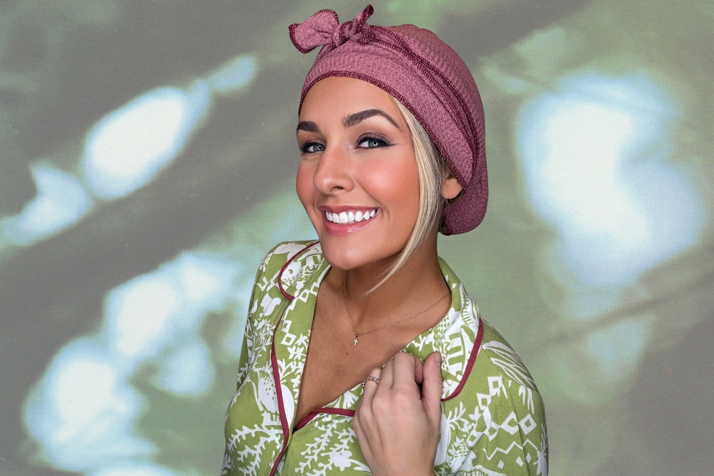 Mauv-lousy Made - Wrapped in Strength Head Scarf by Angelika Gale (Cancer Survivor)