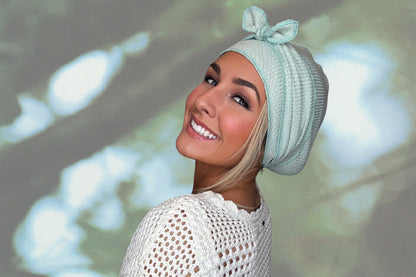 Mermaid Mist - Wrapped in Strength Head Scarf by Angelika Gale (Cancer Survivor)