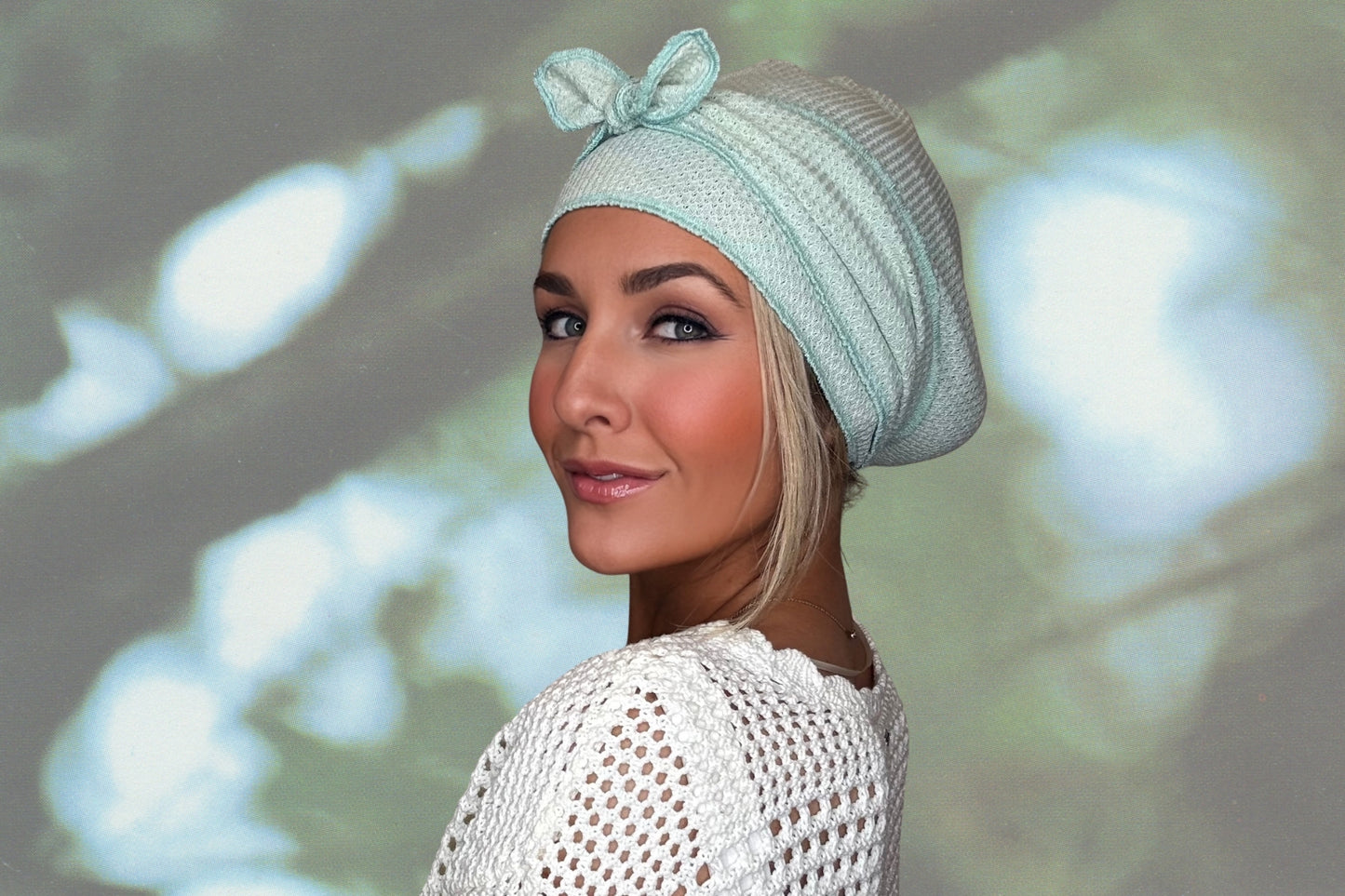 Mermaid Mist - Wrapped in Strength Head Scarf by Angelika Gale (Cancer Survivor)