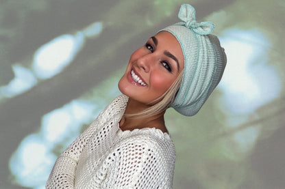 Mermaid Mist - Wrapped in Strength Head Scarf by Angelika Gale (Cancer Survivor)