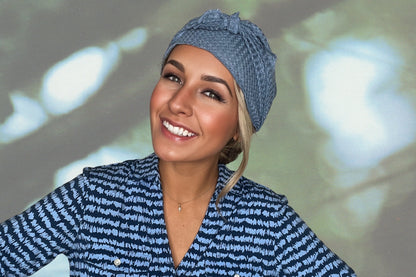 Ocean Mist - Wrapped in Strength Head Scarf by Angelika Gale (Cancer Survivor)