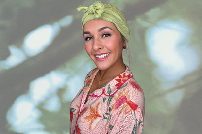 Restorative Green - Wrapped in Strength Head Scarf by Angelika Gale (Cancer Survivor)