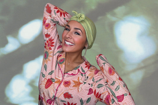 Restorative Green - Wrapped in Strength Head Scarf by Angelika Gale (Cancer Survivor)