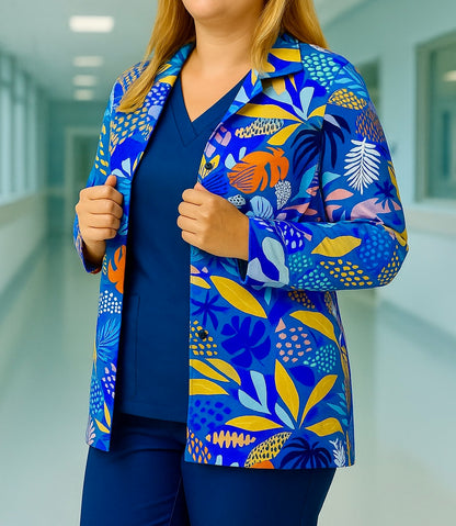 The Custom Statement Scrub Jacket for Nurses and Healthcare Providers