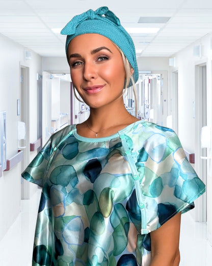 Sea Glass Strength Hospital Gown