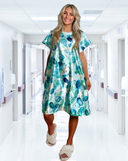 Sea Glass Strength Hospital Gown