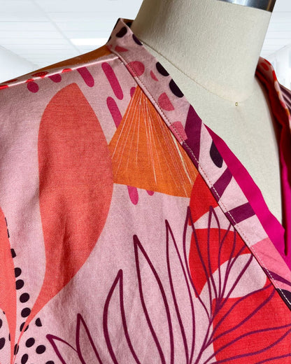 Pink Papaya - Tropical Scrub Jacket