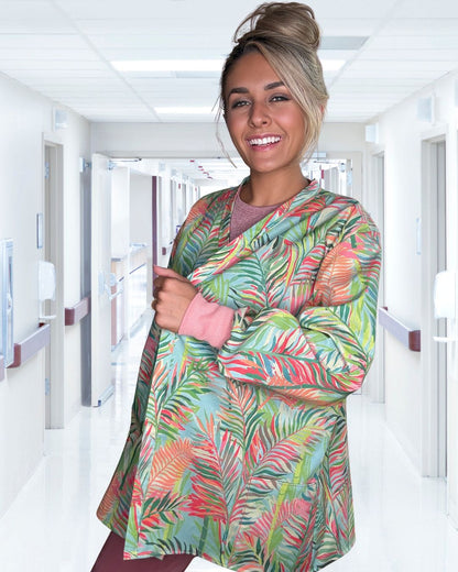 Palm Sunset - Tropical Scrub Jacket