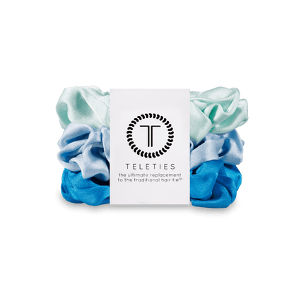 Blue My Mind Silk Scrunchies