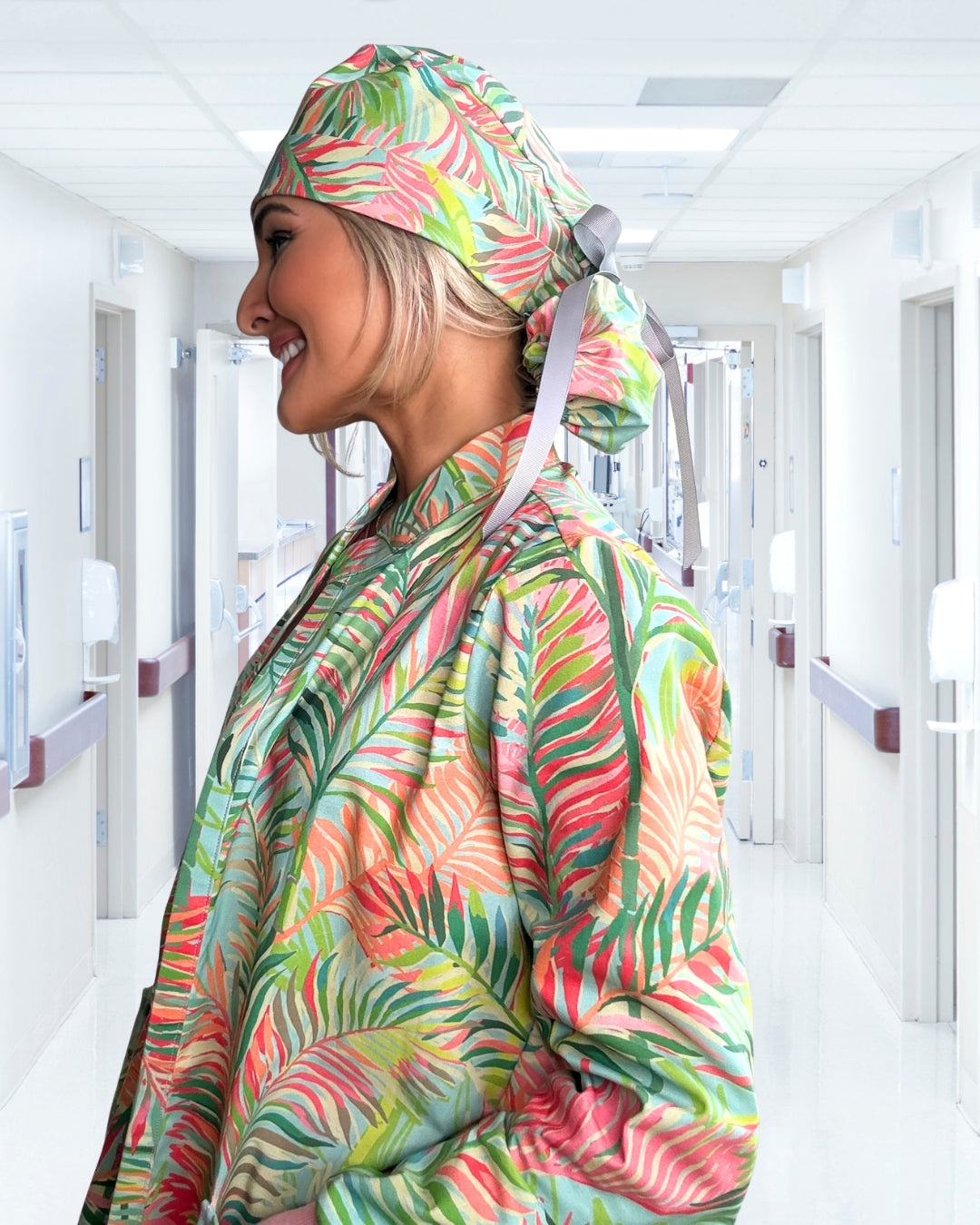 Palm Sunset Scrub Cap
