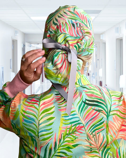 Palm Sunset Scrub Cap
