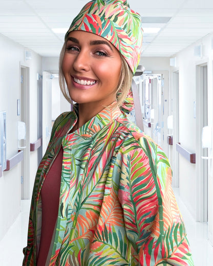 Palm Sunset Scrub Cap