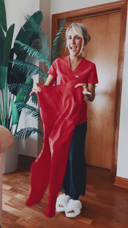 The Statement Scrub Jacket for Nurses and Healthcare Providers by Angelika Gale (Cancer Survivor)